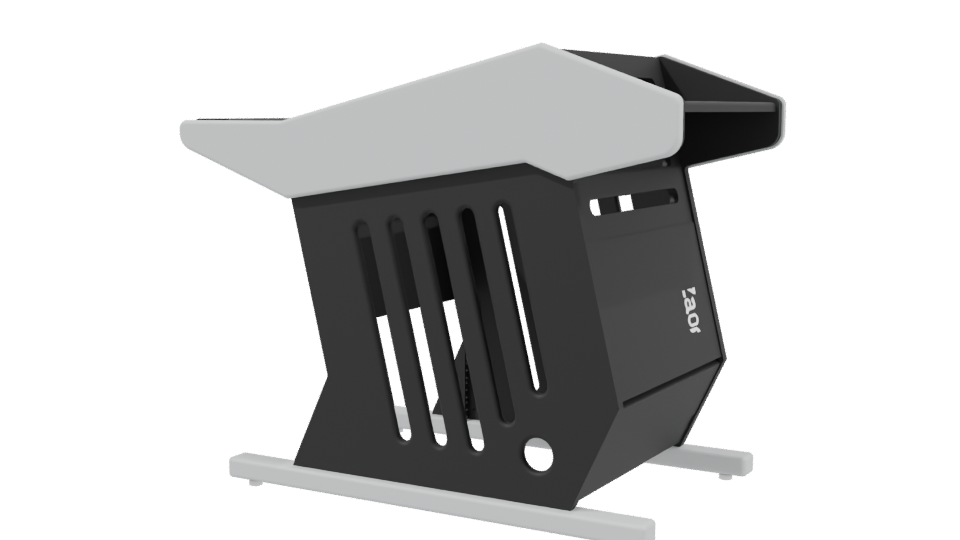 Industrial Waste Bin 3D Model - Professional 3D Model Render 3