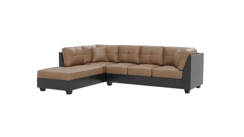Cozy Sectional Sofa 3D Model - Professional 3D Model Render 12