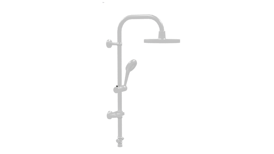 Sleek Shower System 3D Model - Professional 3D Model Render 9