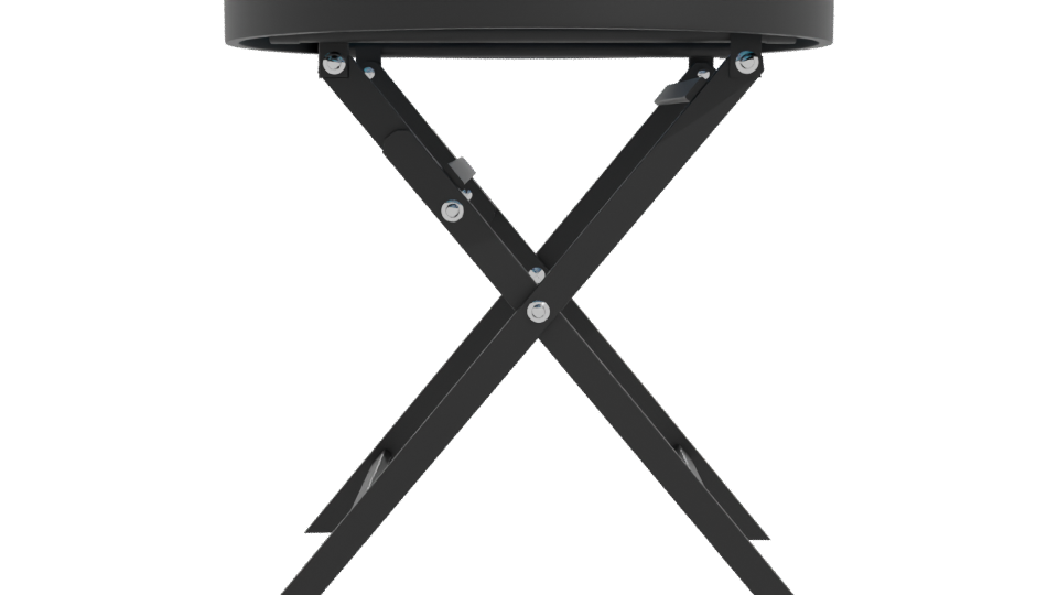 Sleek Folding Side Table 3D Model - Professional 3D Model Render 11