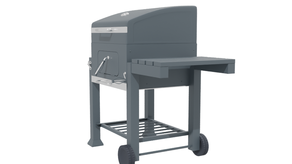 Stylish Outdoor BBQ Grill Model - Professional 3D Model Render 13