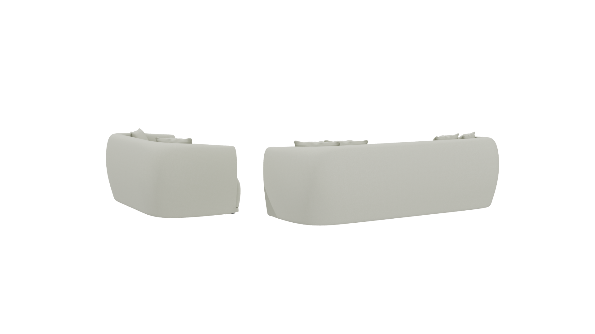 Stylish Modern Sofa Set 3D - Professional 3D Model Render 4