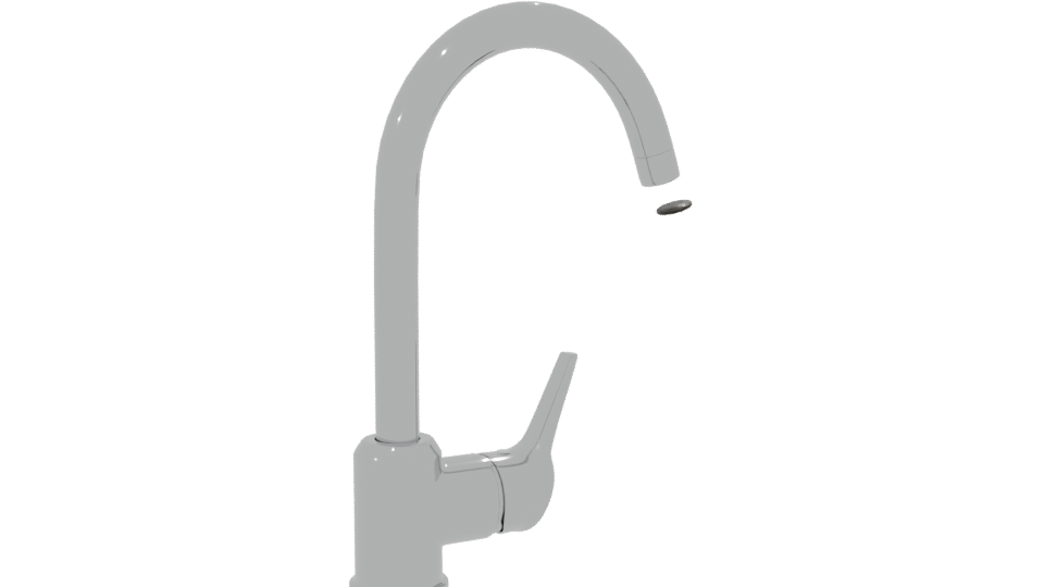 Stylish Modern Faucet 3D Model - Professional 3D Model Render 7