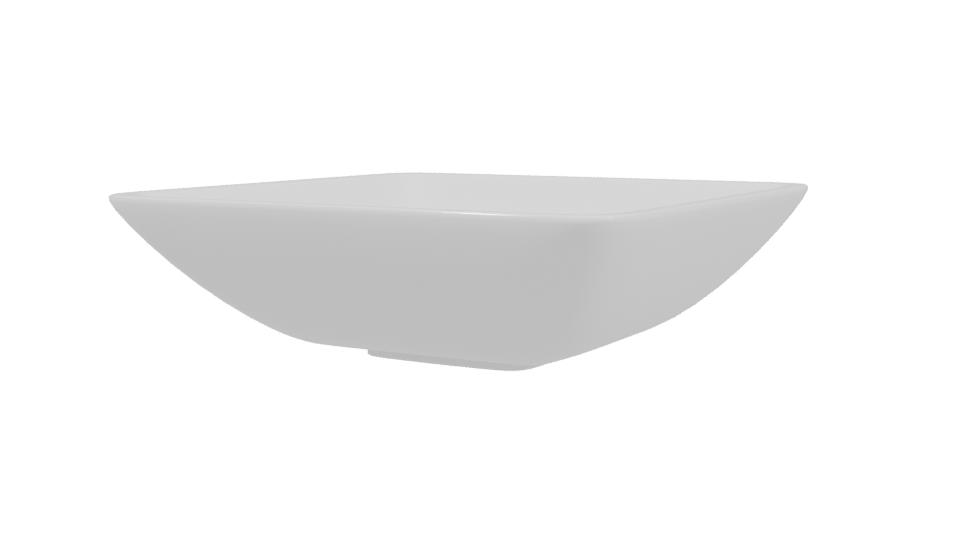 Sleek Ceramic Serving Bowl 3D - Professional 3D Model Render 3