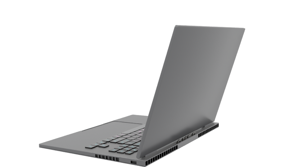 Sleek Gaming Laptop 3D Model - Professional 3D Model Render 3