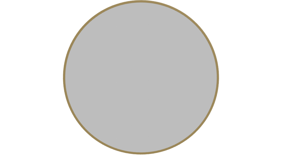 Elegant Round Wall Mirror 3D Model - Professional 3D Model Render 11