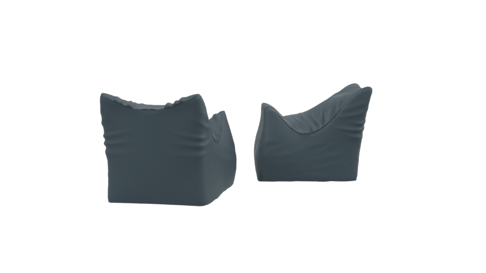 Stylish Bean Bag Chair 3D - Professional 3D Model Render 2