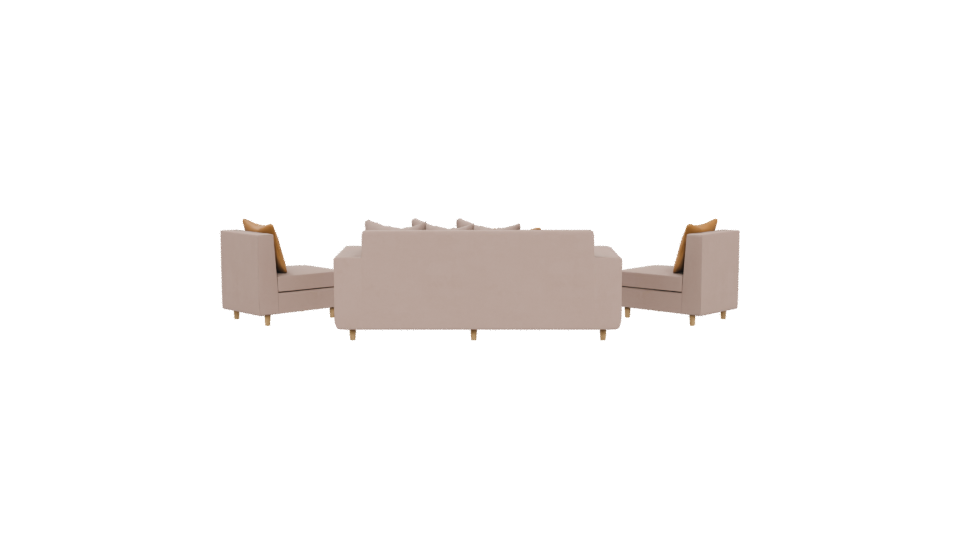 Elegant Modern Sofa Set 3D - Professional 3D Model Render 5