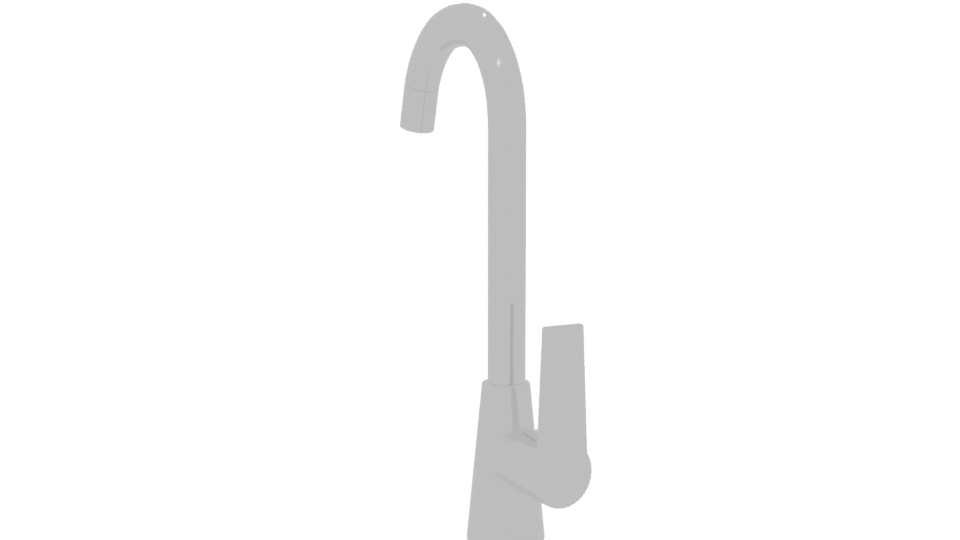 Stylish Modern Kitchen Faucet 3D - Professional 3D Model Render 13