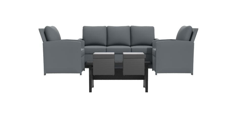 Stylish Outdoor Furniture Set 3D - Professional 3D Model Render 11