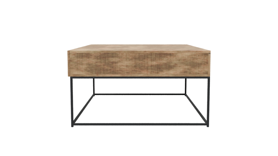 Stylish Wooden Coffee Table Model - Professional 3D Model Render 2