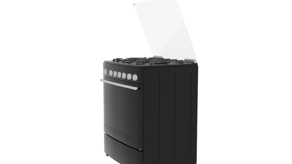 Stylish Gas Range 3D Model - Professional 3D Model Render 13