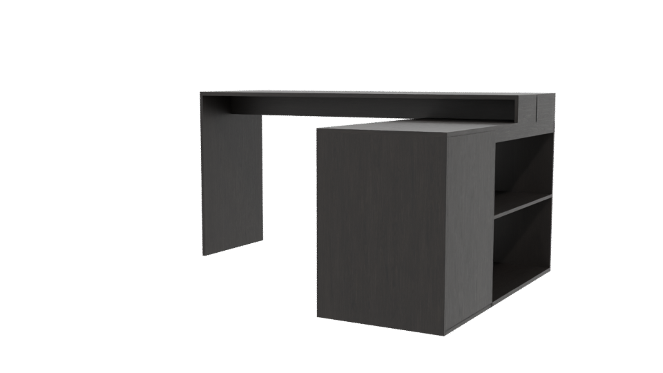Minimalist Office Desk 3D Model - Professional 3D Model Render 12