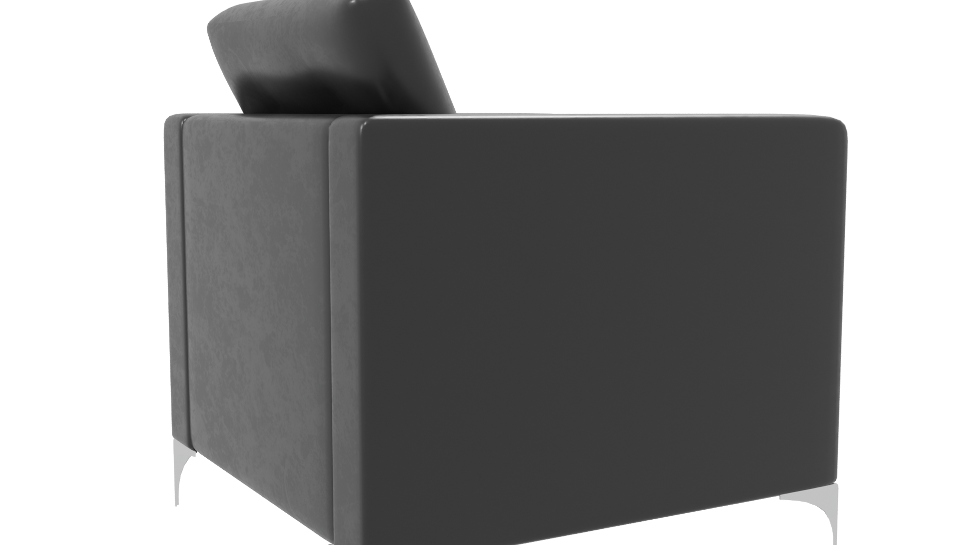 Stylish Modern Black Armchair 3D - Professional 3D Model Render 7