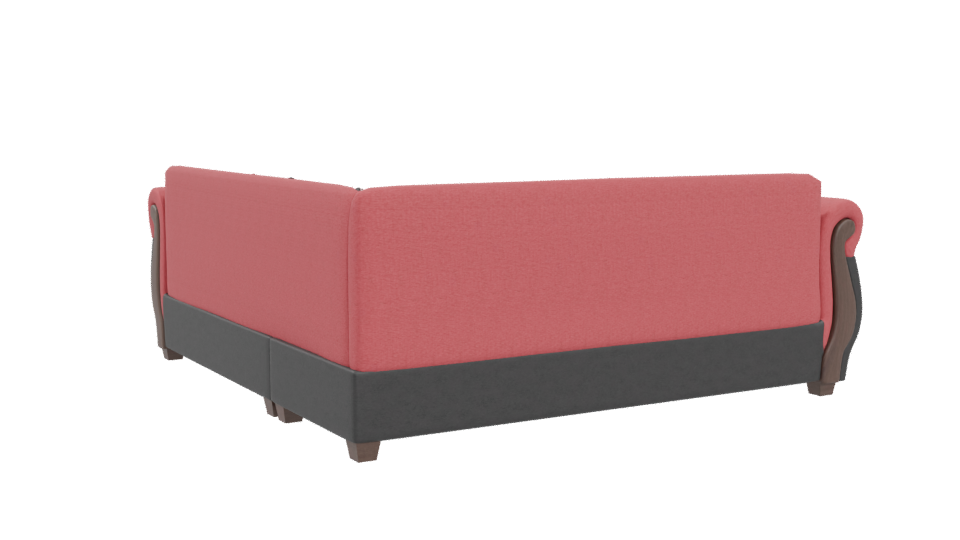 Elegant Corner Sofa 3D Model - Professional 3D Model Render 4