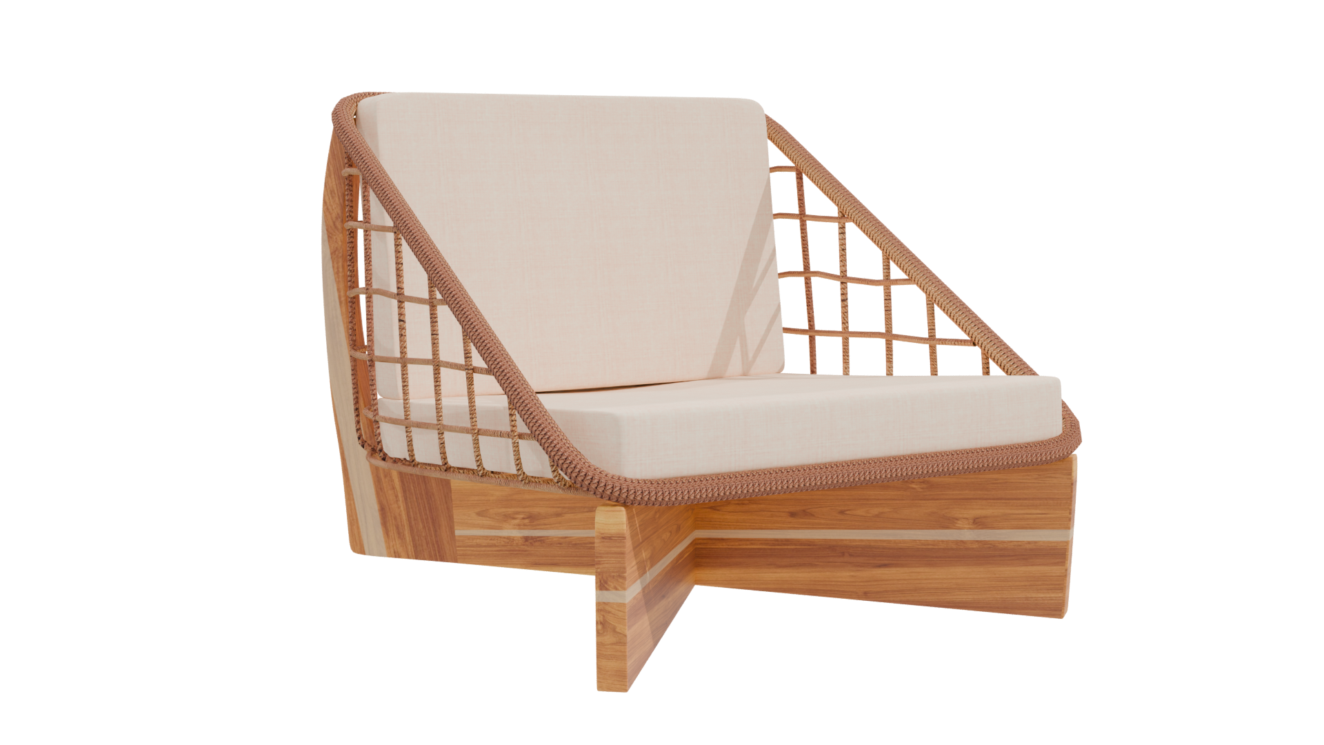 Stylish Minimalist Lounge Chair 3D - Professional 3D Model Render 10