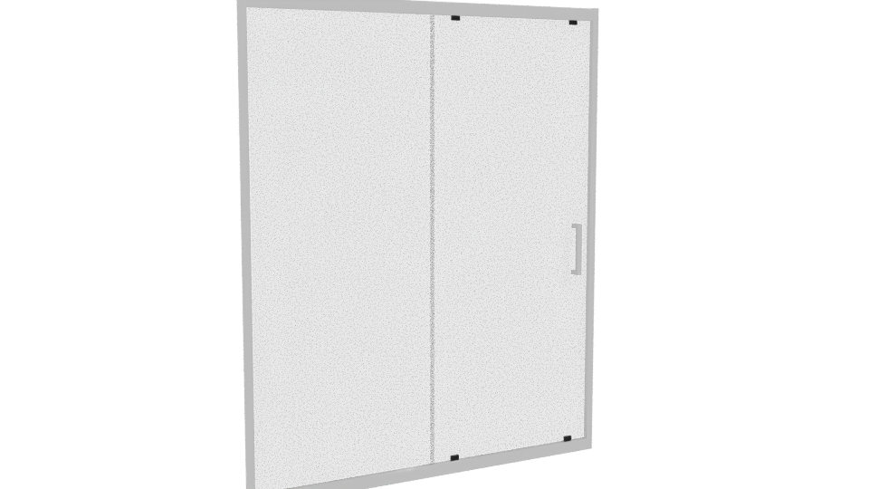 Premium Sliding Shower Door 3D - Professional 3D Model Render 10