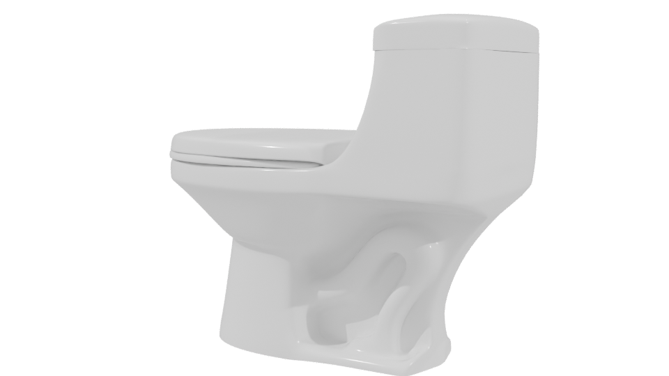 Modern Bathroom Toilet 3D Model - Professional 3D Model Render 3