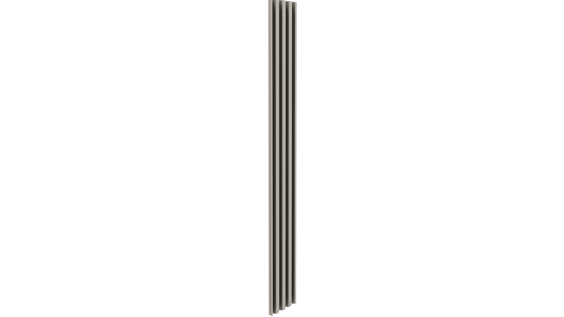 Vertical Slatted Wall Panel Model - Professional 3D Model Render 9