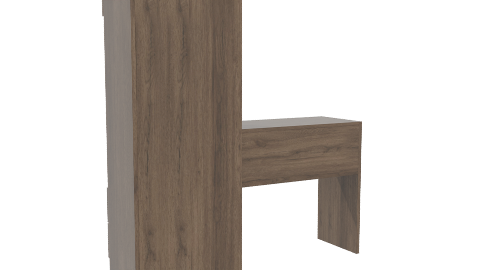 Stylish Home Office Workstation 3D - Professional 3D Model Render 4