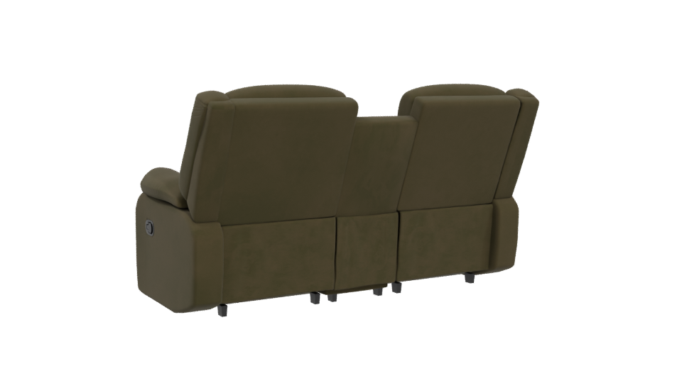 Stylish Reclining Sofa 3D Model - Professional 3D Model Render 4