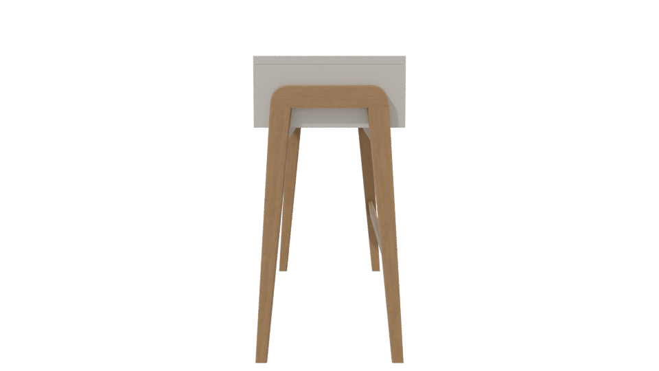 Minimalist Wooden Console Table 3D - Professional 3D Model Render 2