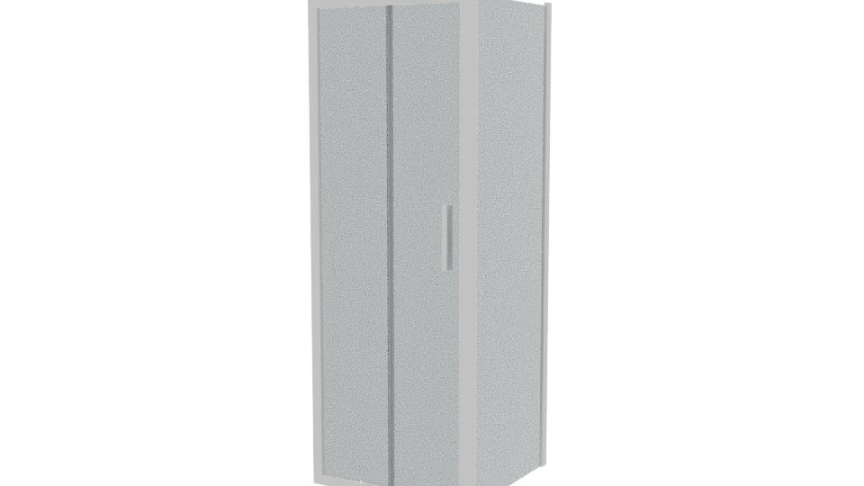 Stylish Glass Shower Door 3D - Professional 3D Model Render 12