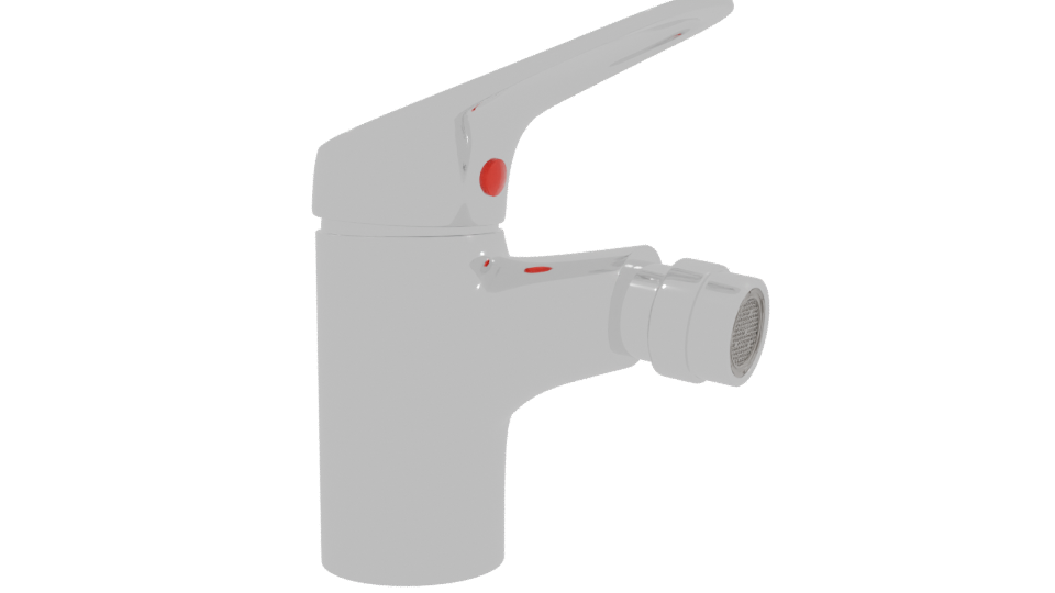 Sleek Modern Faucet 3D Model - Professional 3D Model Render 9