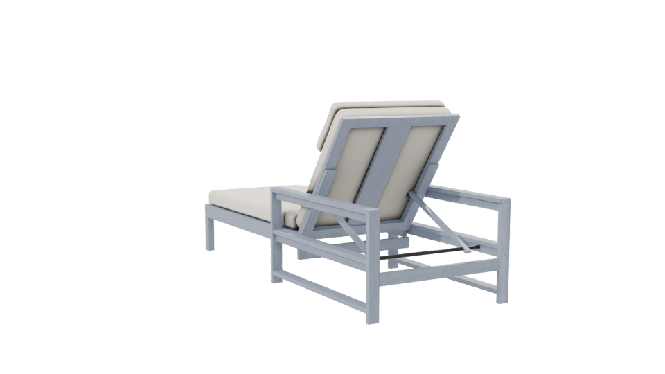 Stylish Outdoor Lounge Chair 3D - Professional 3D Model Render 7