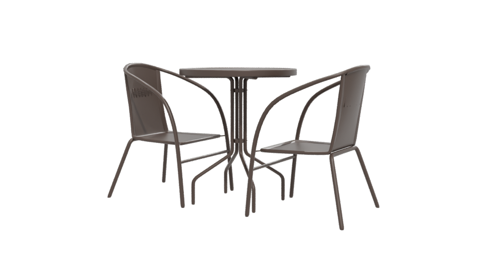 Stylish Outdoor Dining Set 3D - Professional 3D Model Render 12