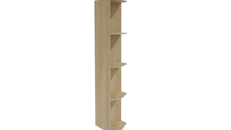 Stylish Corner Shelf 3D Model - Professional 3D Model Render 10