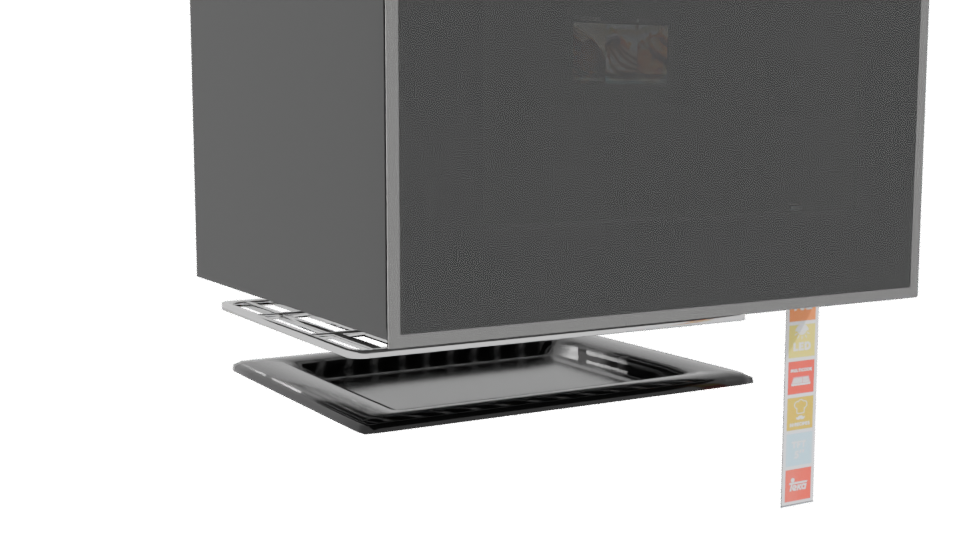 Sleek Digital Oven 3D Model - Professional 3D Model Render 10