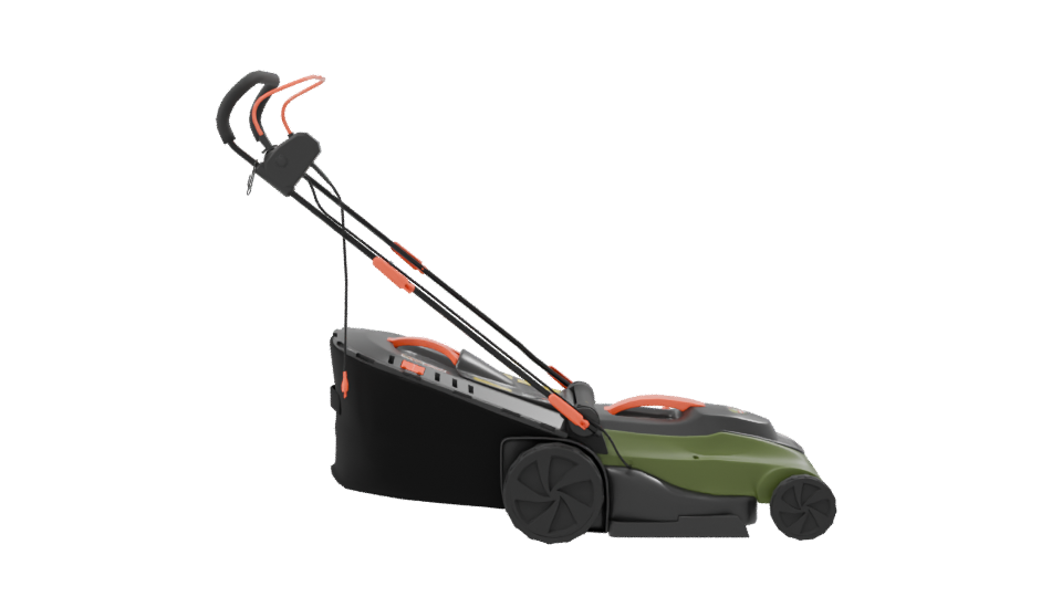 Electric Lawn Mower 3D Model - Professional 3D Model Render 8