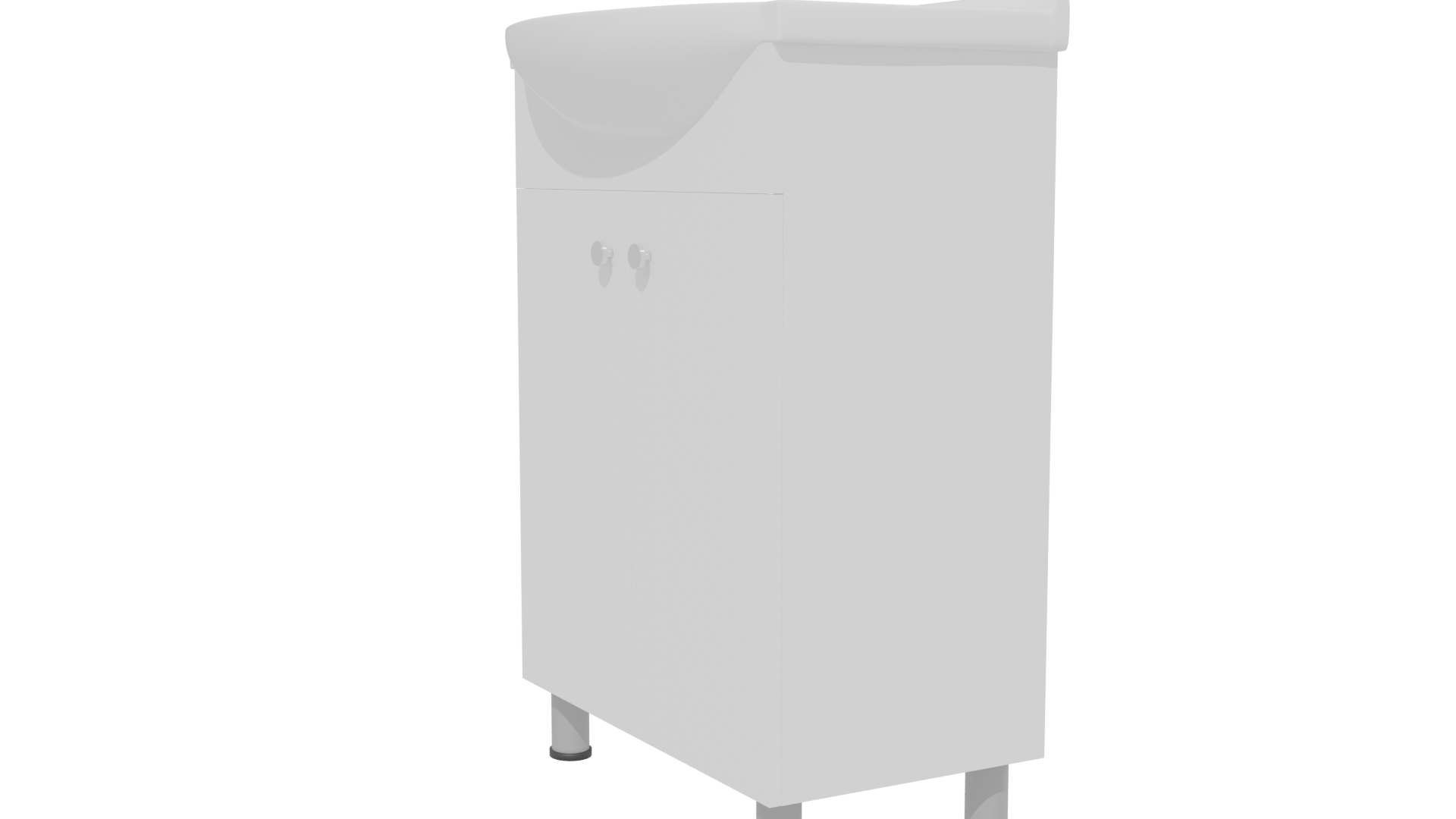 Stylish Bathroom Cabinet Model - Professional 3D Model Render 13