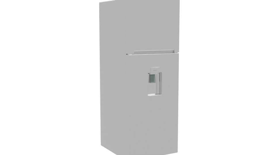 Sleek Stainless Steel Refrigerator 3D - Professional 3D Model Render 10