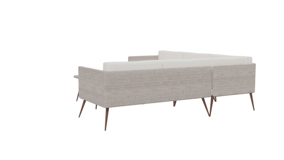 Stylish Outdoor Sofa Set 3D - Professional 3D Model Render 13