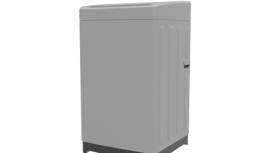 Stylish Top-Load Washing Machine 3D - Professional 3D Model Render 12