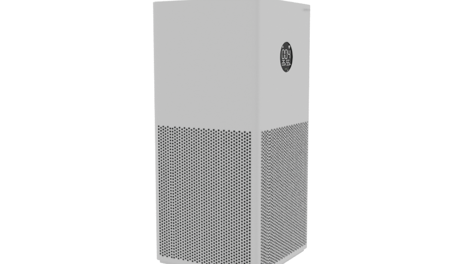 Minimalist Air Purifier Model 3D - Professional 3D Model Render 9