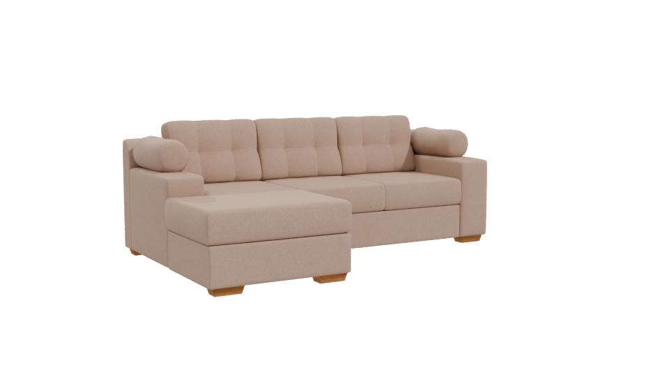Contemporary Sectional Sofa 3D Model - Professional 3D Model Render 10