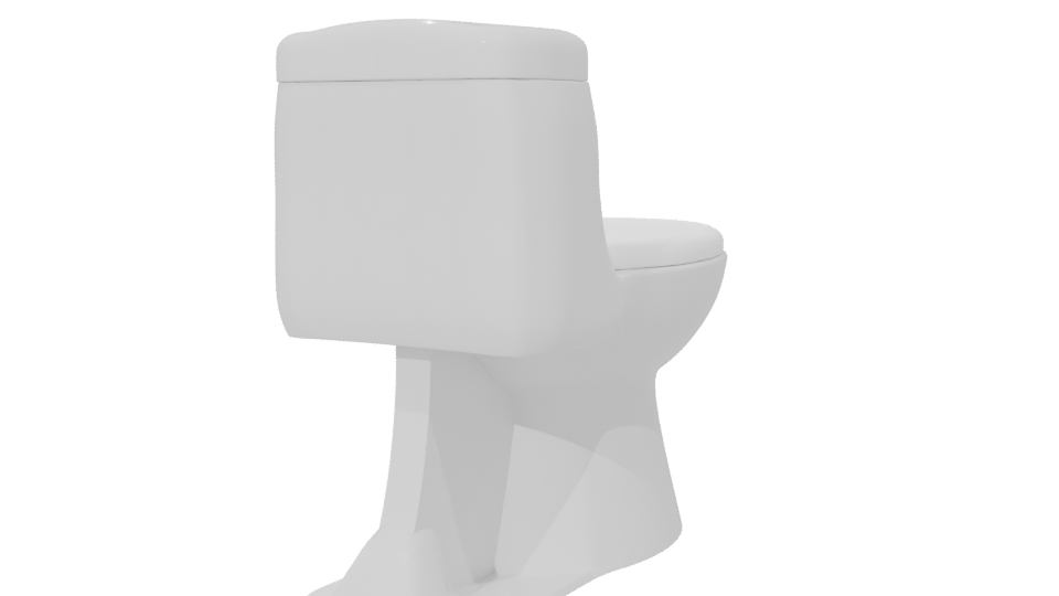 Sleek Modern Toilet 3D Model - Professional 3D Model Render 6