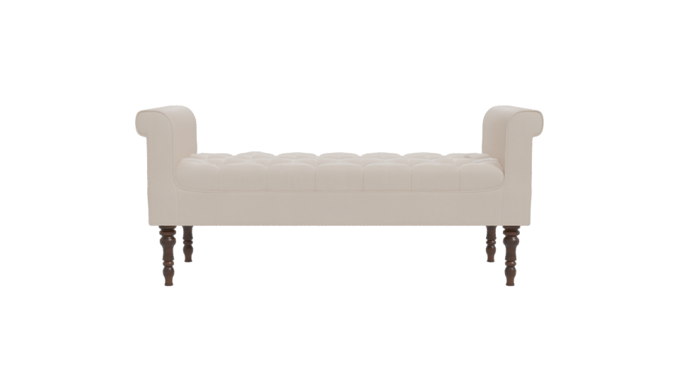 Daisy Fabric Bench 3D Model - Professional 3D Model Render 11
