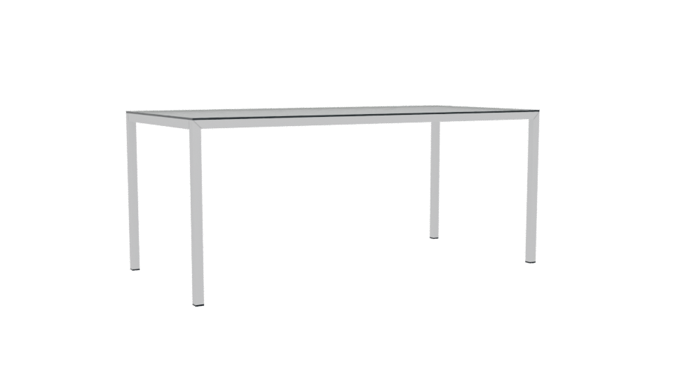 Modern Glass Dining Table 3D - Professional 3D Model Render 4