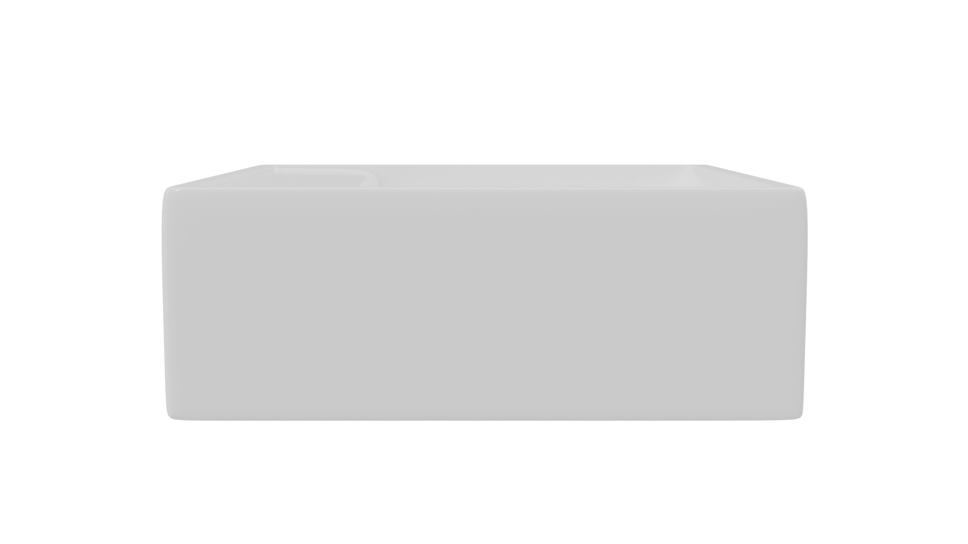 Minimalist Ceramic Sink Model - Professional 3D Model Render 20