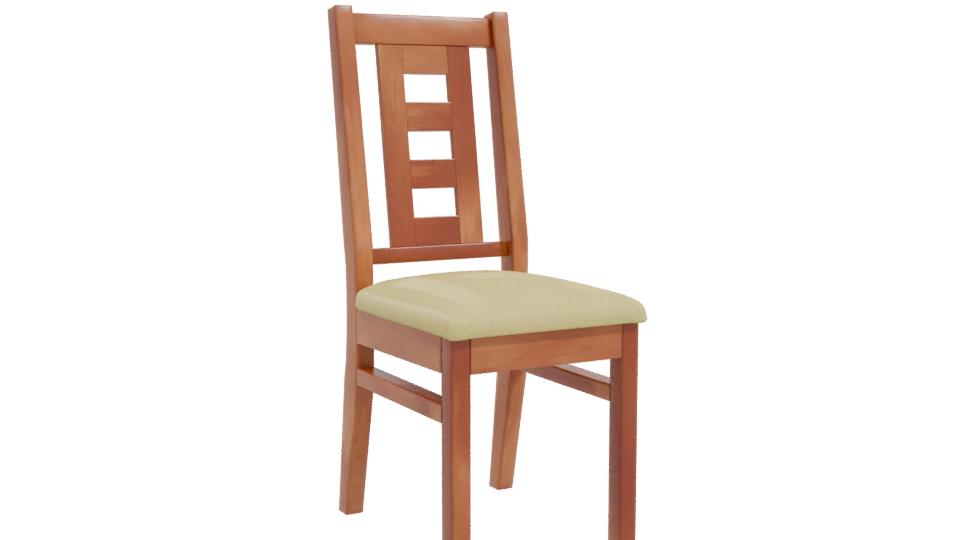 Modern Wooden Chair 3D Model - Professional 3D Model Render 10