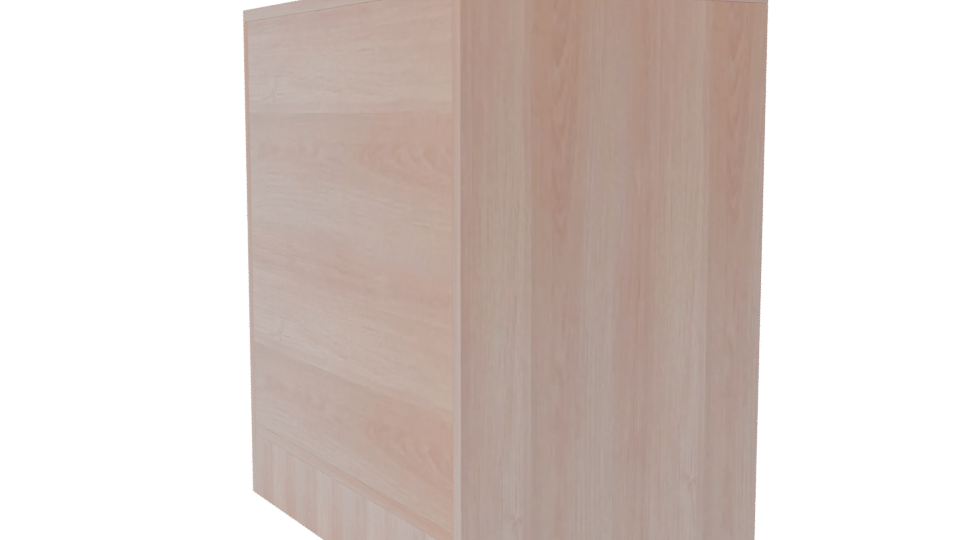 Minimalist Wooden Storage Cabinet 3D - Professional 3D Model Render 7