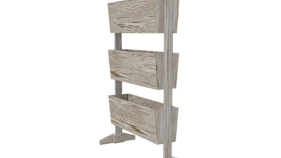 Stylish Wooden Display Stand 3D - Professional 3D Model Render 7