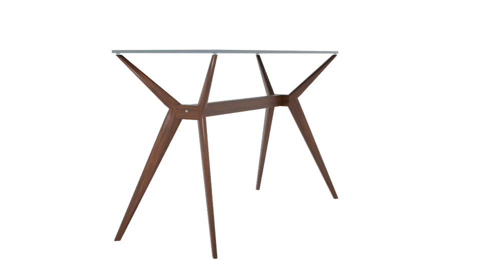 Stylish Wooden Accent Table 3D - Professional 3D Model Render 6