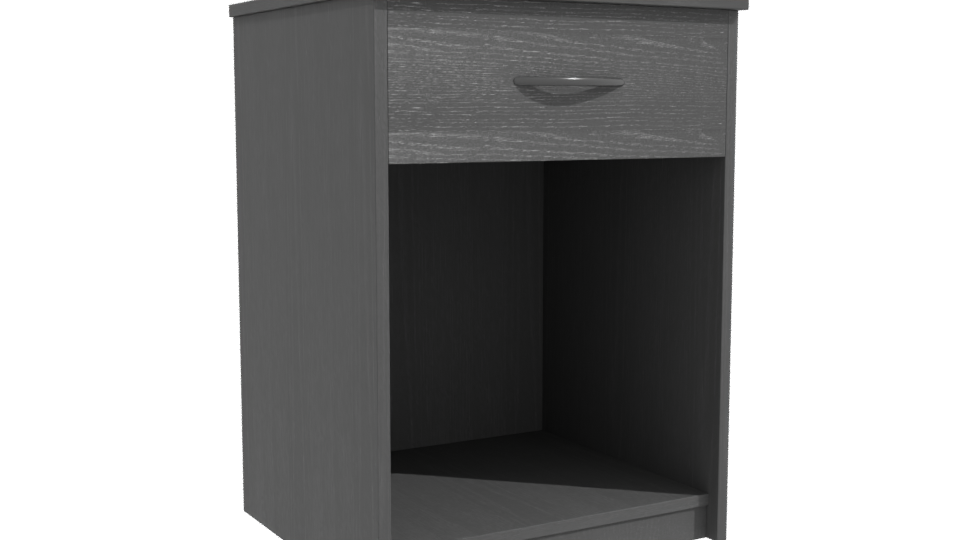 Stylish Wooden Nightstand Model - Professional 3D Model Render 10