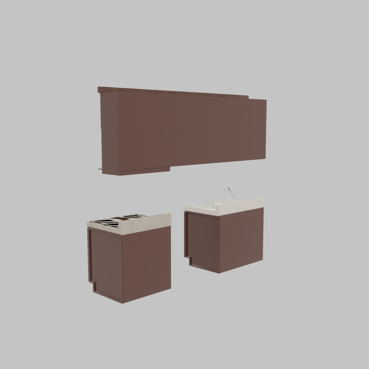 Cocina Integral Turín Café 240 cm