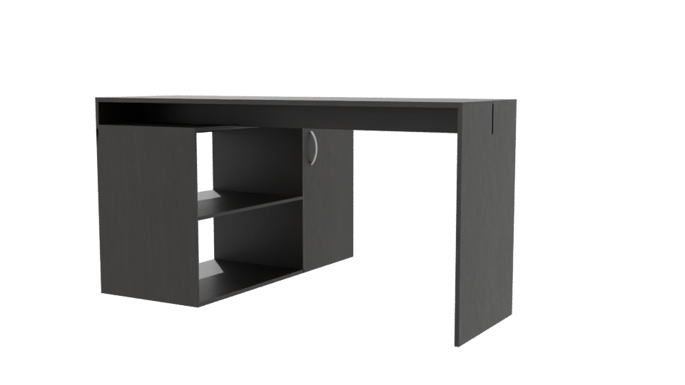Minimalist Office Desk 3D Model - Professional 3D Model Render 6